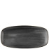 Churchill Stonecast Raw Black Chefs Oblong Plate 12.7 x 26.9cm/5 x 10.6" (Pack of 12)