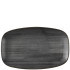 Churchill Stonecast Raw Black Oblong Chefs Plate 12.1 x 20cm/4.75 x 7.8" (Pack of 12)