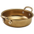 GenWare Gold Vintage Steel Round Dish 13.5 x 3.75cm (Pack of 6)