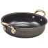 GenWare Black Vintage Steel Round Dish 15.5 x 4cm (Pack of 6)