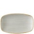 Churchill Stonecast Raw Grey Oblong Chefs Plate 12.1 x 20cm/4.75 x 7.8" (Pack of 12)