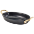 GenWare Black Vintage Steel Oval Dish 16.5 x 12.5cm (Pack of 6)