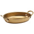 GenWare Gold Vintage Steel Oval Dish 16.5 x 12.5cm (Pack of 6)