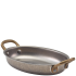 Vintage Steel Oval Dish 16.5cm  (Pack of 6)