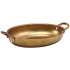 GenWare Gold Vintage Steel Oval Dish 20.75 x 15.75cm (Pack of 6)