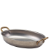 Vintage Steel Oval Dish 20.75cm  (Pack of 6)