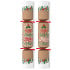 10" Holly Jolly Kraft Mixed Box Christmas Cracker with Quiz (Pack of 100)