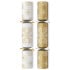 10" Snowflake Gold/White Mixed Box Christmas Cracker with Quiz (Pack of 100)
