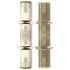 14" Winter Crystal Christmas Cracker Gold /Cream with Gift (Pack of 25)