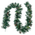 Silver Bauble Pine Garland 2.7m