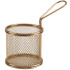 Copper Serving Fry Basket Round 9.3 x 9cm (Pack of 6)