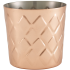 Diamond Pattern Copper Plated Serving Cup 8.5x8.5cm (Pack of 12)