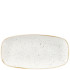 Churchill SWHSXO101 Stonecast Barley White Chefs Oblong Plate 10.6"x5"