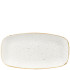Churchill SWHSXO141 Stonecast Barley White Oblong Chefs Plate 13.875X7.375"