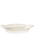 Churchill SWHSIOEN1 Stonecast Barley White Oval Eared Dish 23.2x12.5cm 38cl