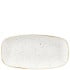 Churchill SWHSXO111 Stonecast Barley White Oblong Chefs Plate 11.75x6"