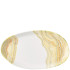 Churchill Inked Tide Gold Natural Oblong Platter 26 x 15cm (Pack of 6)
