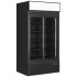 Tefcold Upright Double Sliding Door Display Fridge Black 771 Litre