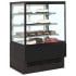 Tefcold Flat Patisserie Serve Over Display Fridge Black 1200mm