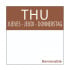 Square Day Food Rotation Labels 25mm Thursday (Roll of 1000)