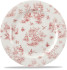 Vintage Prints Cranberry Toile Profile Plate 12"