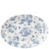Vintage Prints Toile Oval Plate 14.375"
