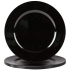 Metallic Charger Plate 33cm Black (Pack of 6)