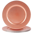 Metallic Charger Plate 33cm Rose Gold (Pack of 6)
