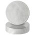 Metallic Drinks Coaster 10cm Silver (Pack of 6)