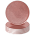 Metallic Drinks Coaster 10cm Rose Gold (Pack of 6)