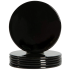 Metallic Drinks Coaster 10cm Black (Pack of 6)