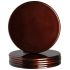 Metallic Drinks Coaster 10cm Dark Red (Pack of 6)