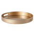 Serving Tray Round Gold 33cm (Pack of 6)
