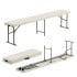 Folding Picnic and Camping Bench White