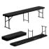 Folding Picnic and Camping Bench Black
