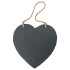 Heart Hanging Slate Notice Menu Board Large 24cm (Pack of 6)