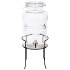 Glass Drinks Dispenser with Black Stand 6.5 Litre 