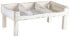 Genware TR5321W Buffet Display Crate Stand 3 Compartment White Wash