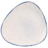 Churchill Stonecast Hints Indigo Blue Triangle Plate 26.5cm/10.38" (Pack of 12)	