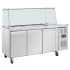 Polar U-Series Double Door Gastronorm Saladette + Sneeze Guard 3 Door
