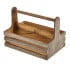 Rustic Wooden Table Caddy 24.5 x 16.5 x 18cm
