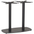 Vega Twin Rectangular Black Dining Height Table Base	