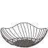 GenWare Lotus Leaf Black Wire Basket 28.5 x 10cm