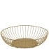 GenWare Round Gold Wire Basket 27 x 7cm