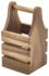 Acacia Wood Cutlery Holder 10 x 10 x 20cm