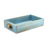 Acacia Wood Display Drawers GN 1/3 Blue Wash