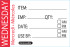 Food Rotation Label Item/Date/Use By Wednesday (Pack of 500)
