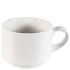 Churchill Isla White Stacking Tea/Coffee Cup 220ml/8oz (Pack of 12)