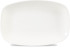 X Squared White Oblong Plate 9.35x6.2 Inch