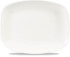X Squared White Oblong Plate 10.3x8 Inch